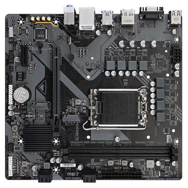 Placă de bază Gigabyte B760M E, LGA1700, Intel B760, Micro-ATX