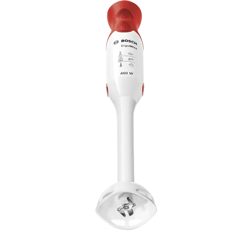 Blender de mână Bosch ErgoMixx MSM64010, Alb | Roșu