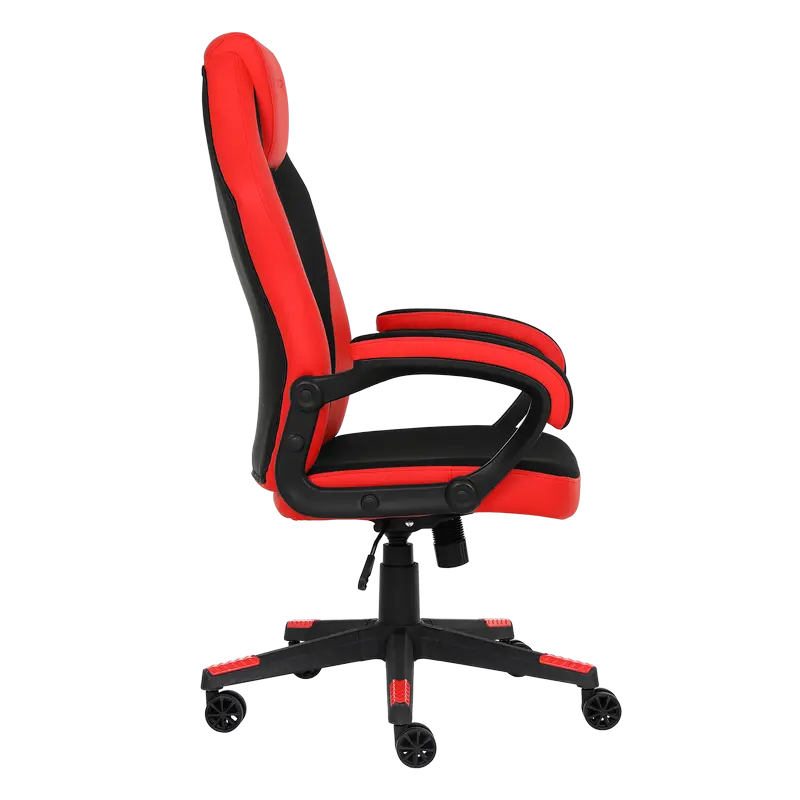 Scaun Gaming HATOR Flash, Țesătură, PU Piele, Negru | Roșu