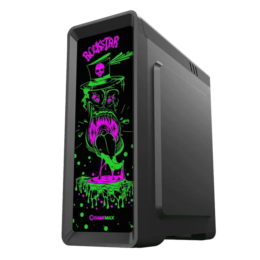 Компьютерный корпус Gamemax RockStar, Midi-Tower, Без блока питания, Чёрный