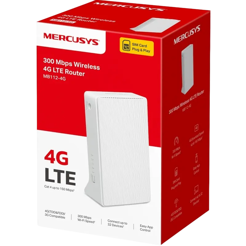 Router wireless MERCUSYS MB112-4G
