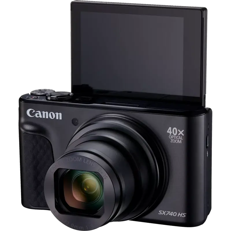 Aparat Foto Compact Canon PowerShot SX740 HS Lite Edition Travel Kit, Negru
