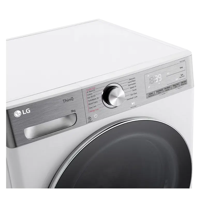 Mașină de spălat LG F4WR909P3W, 9kg, Alb