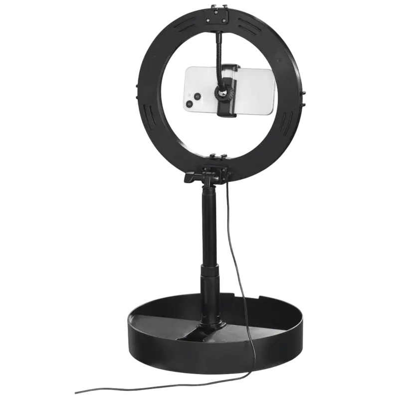 Lampă circulară HAMA SpotLight Smart 102 II, Negru