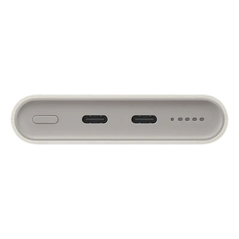 Încărcător portabil Samsung Super Fast Wireless Charging, 10000mAh, Bej