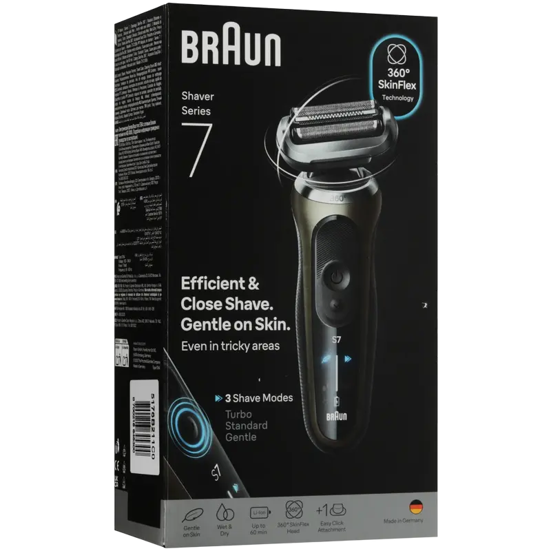 Aparat de ras electric Braun 72-C1200s, Negru | Auriu