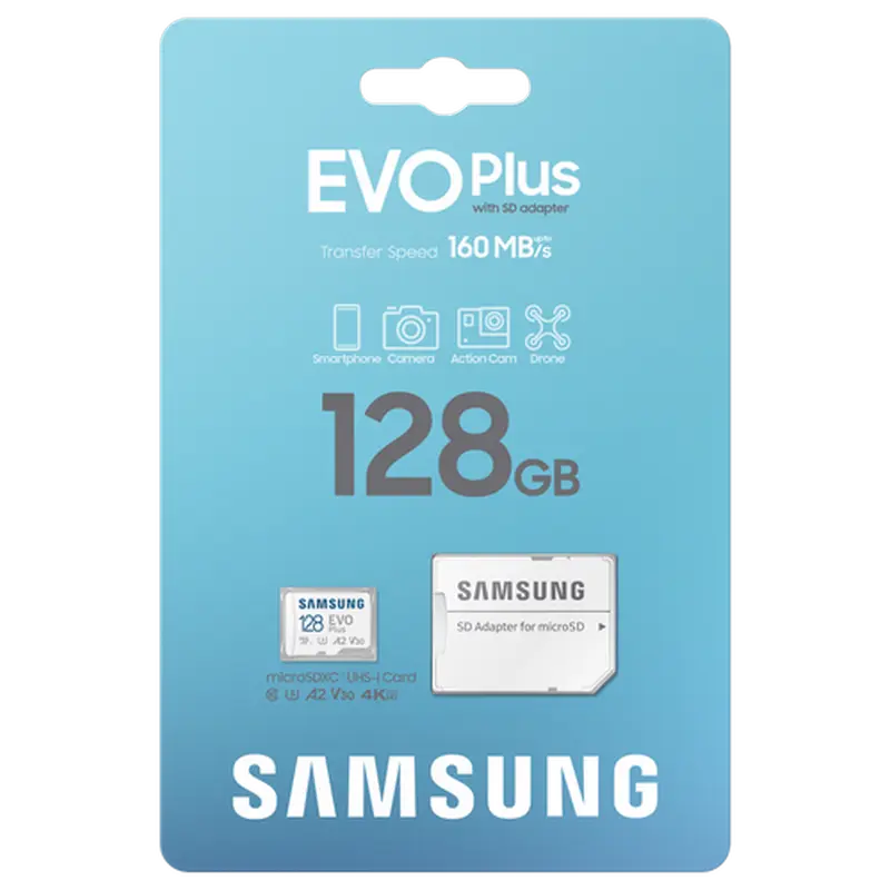 Card de Memorie Samsung EVO Plus MicroSDXC, 128GB (MB-MC128SA/KR)