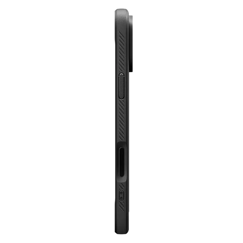 Husă Spigen Rugged Armor Mag pentru Apple iPhone 17 Pro Max, Negru Mat