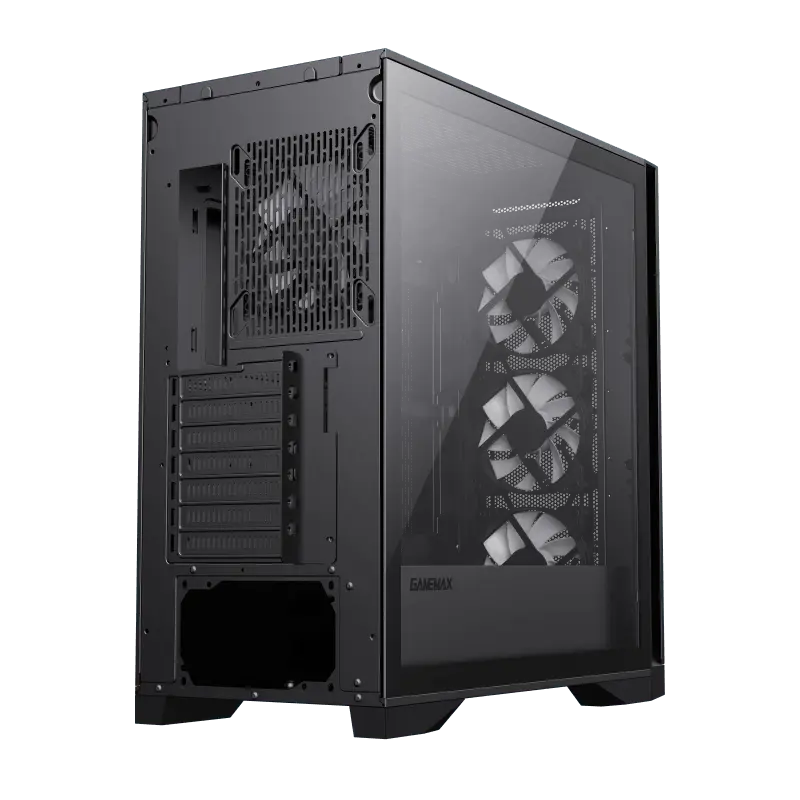 Carcasă PC Gamemax LEADER TG, Full-Tower, Fără PSU, Negru