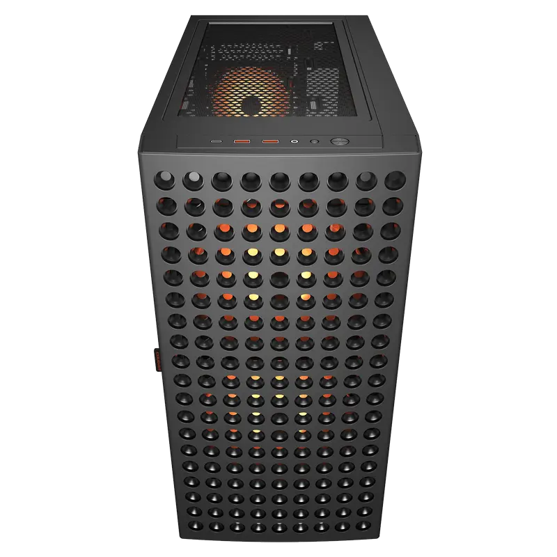 Carcasă PC Cougar Airface ECO RGB, Midi-Tower, Fără PSU, Negru