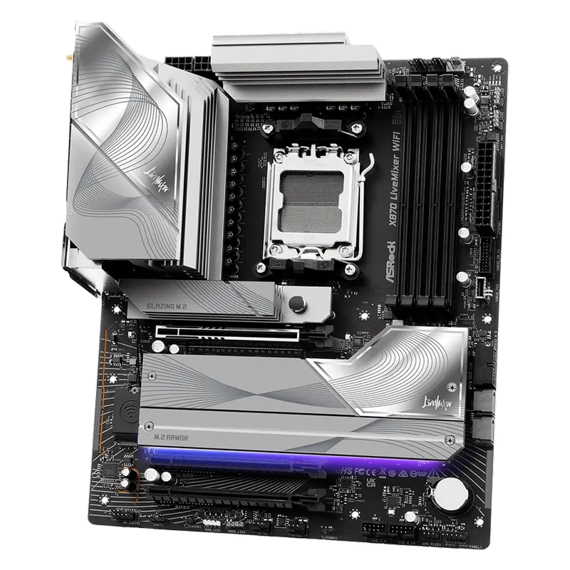 Placă de bază ASRock X870 LIVEMIXER WIFI, AM5, AMD X870, ATX