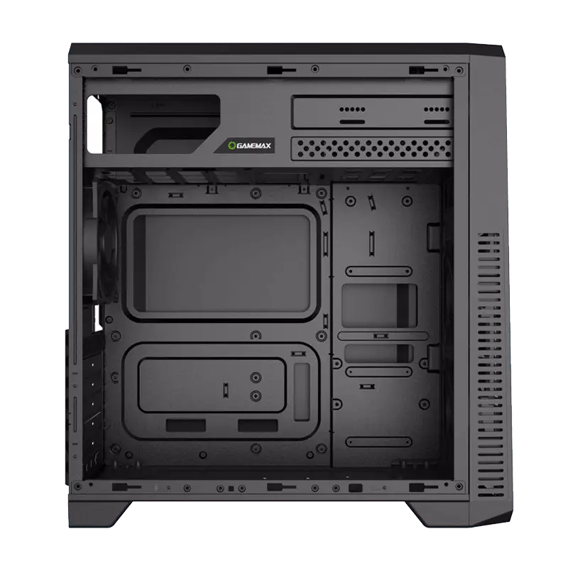 Компьютерный корпус Gamemax G561-BK, Midi-Tower, Без блока питания, Чёрный