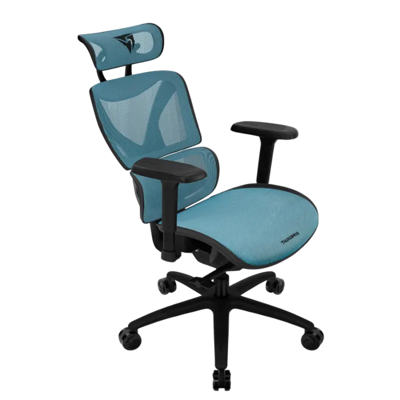 Scaun de birou ThunderX3 XTC Chroma, Plasă Respirabilă, PU Piele, Albastru | Negru