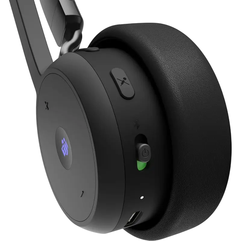 Căști Lenovo VoIP Teams Wireless, Negru