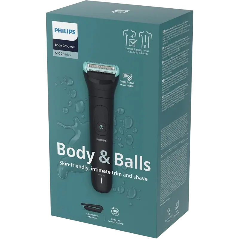 Trimmer pentru bărbați Philips BG5470/15, Negru