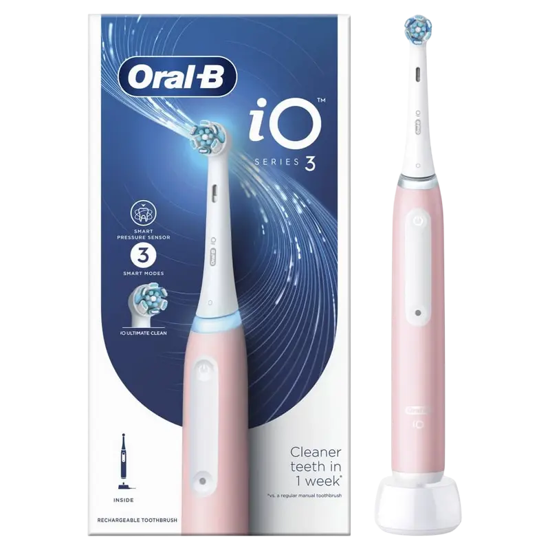 Электрическая зубная щетка Braun Oral-B iO3, Розовый