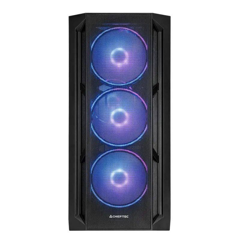 Carcasă PC Chieftec APEX Lumo, Midi-Tower, Fără PSU, Negru