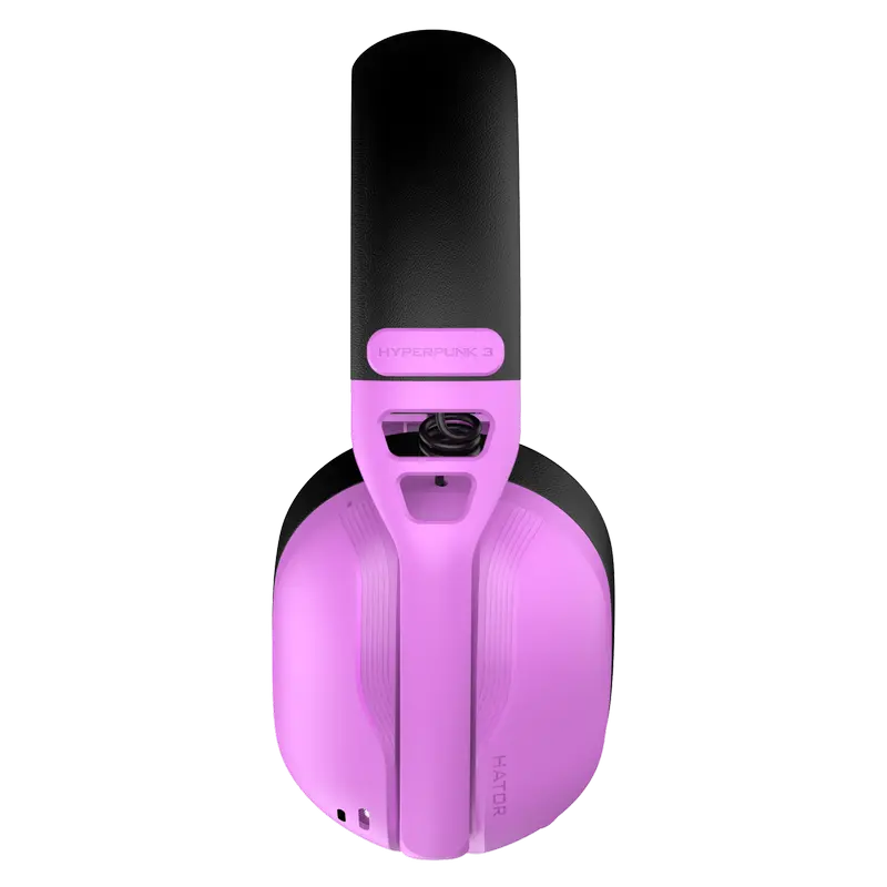 Căști gaming HATOR Hyperpunk 3, Fără fir, Cyber Violet