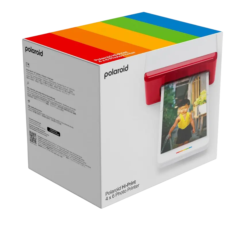 Фотопринтер Polaroid Everything Box Hi Print 4x6 + Paper cartridge, Белый | Красный