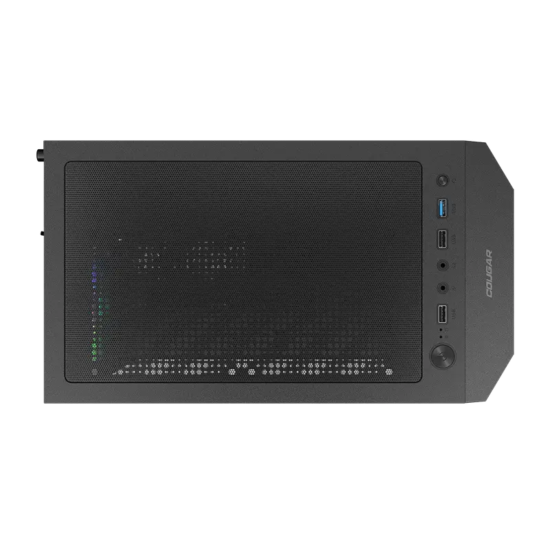 Carcasă PC Cougar MX 110 RGB, Midi-Tower, Fără PSU, Negru