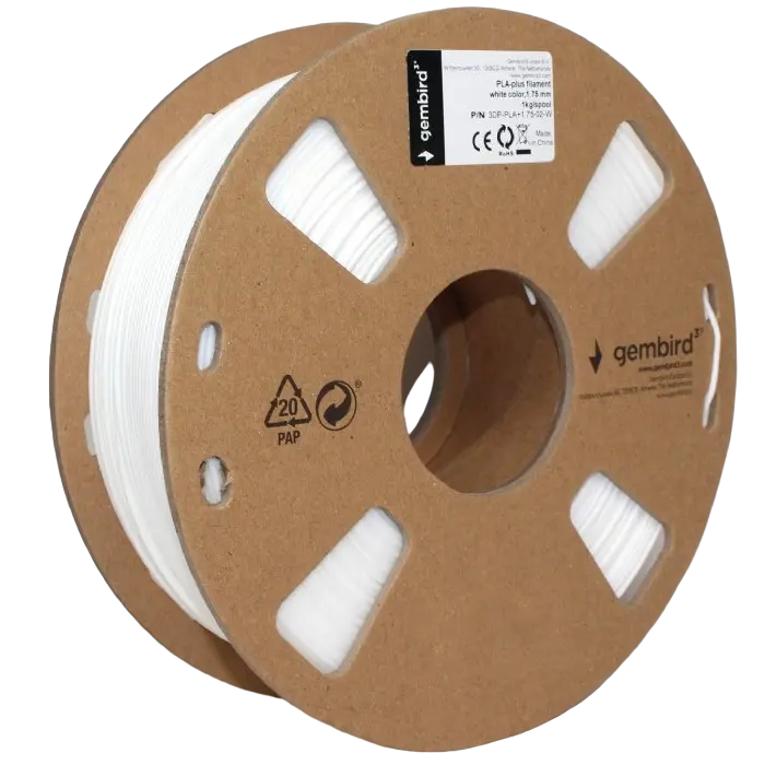 Făină pentru imprimanta 3D Gembird 3DP-PLA1.75-01-W