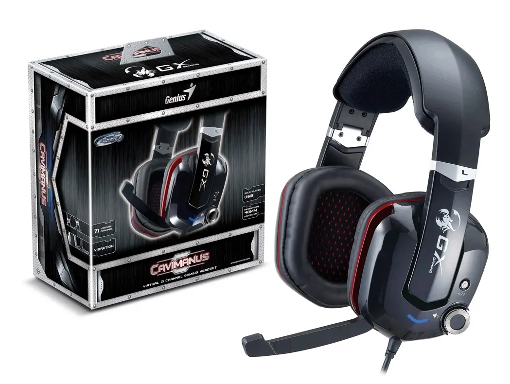 Игровые наушники / гарнитура Genius HS-G700V, USB, Чёрный