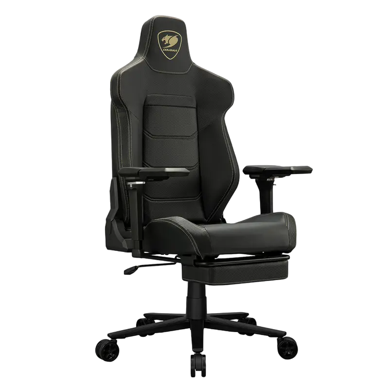 Игровое кресло Cougar Armor EVO M, Искусственная кожа, Черный | Золотистый