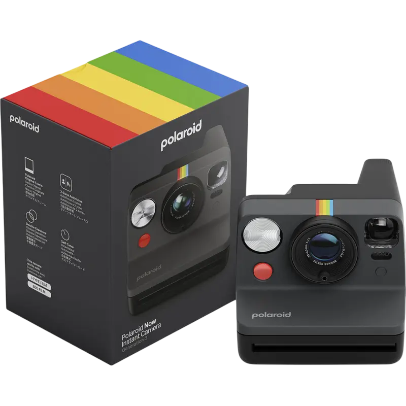 Фотоаппарат моментальной печати Polaroid Now Gen 3, Черный