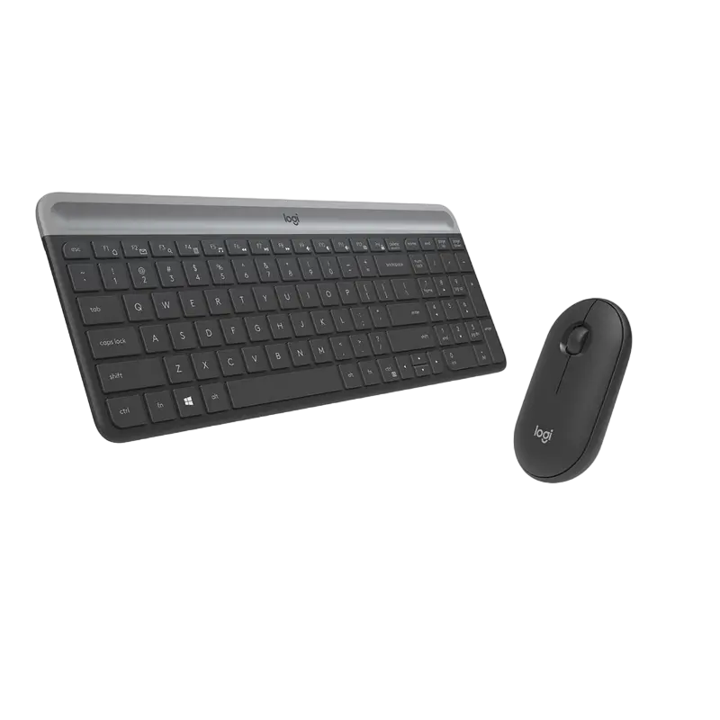 Set Tastatură + Mouse Logitech MK470, Fără fir, Grafit