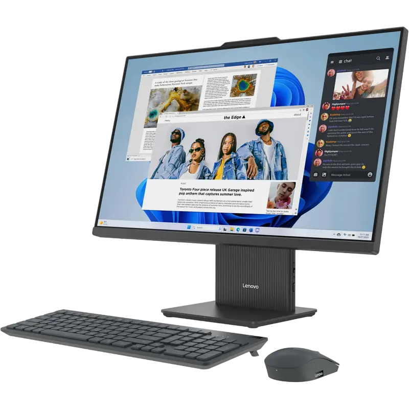Monobloc Lenovo IdeaCentre AIO 27ARR9, 27", AMD Ryzen 7 7735HS, 16Gb/1024Gb, Fără OS, Luna Grey