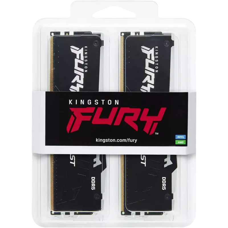 Memorie RAM Kingston FURY Beast RGB, DDR5 SDRAM, 6000 MHz, 32 GB, KF560C30BBEAK2-32