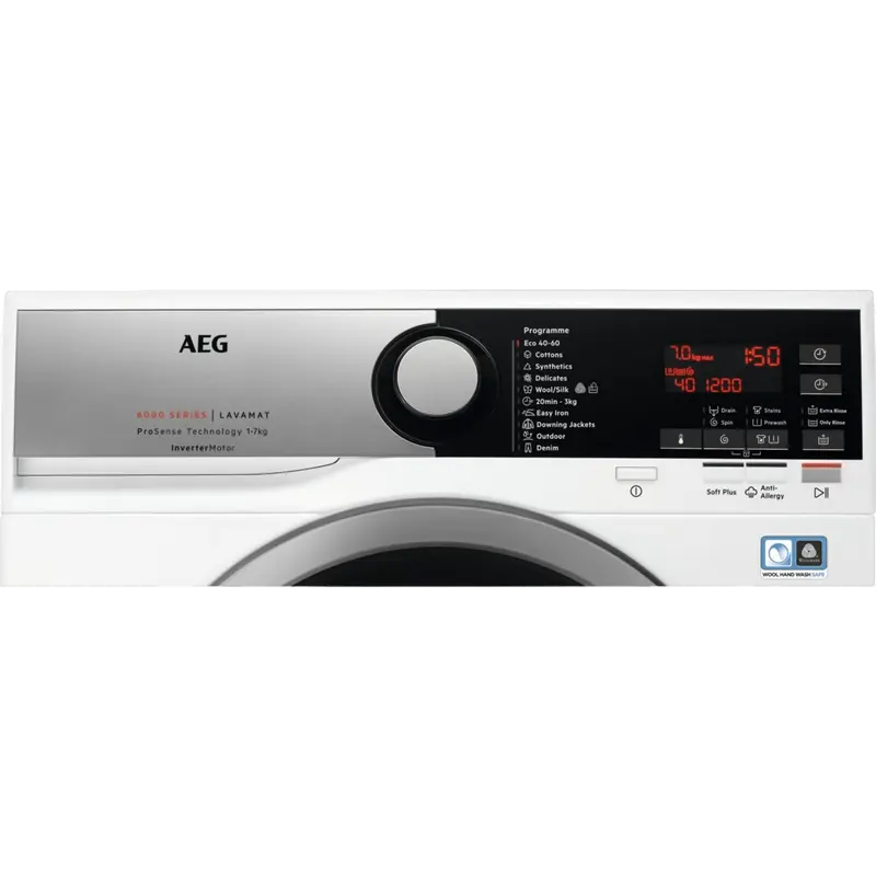 Mașina de spălat AEG L6SME27S, 7kg, Alb