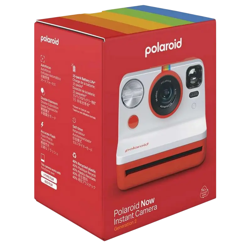 Cameră Foto Polaroid Now Gen 2, Roşu