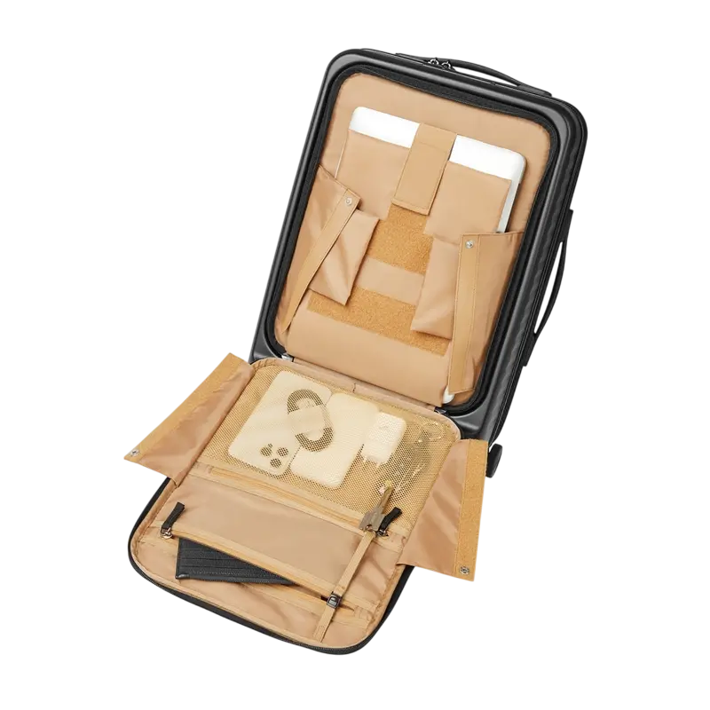 Valiză Rivacase Clark-Eco, 28L, Negru