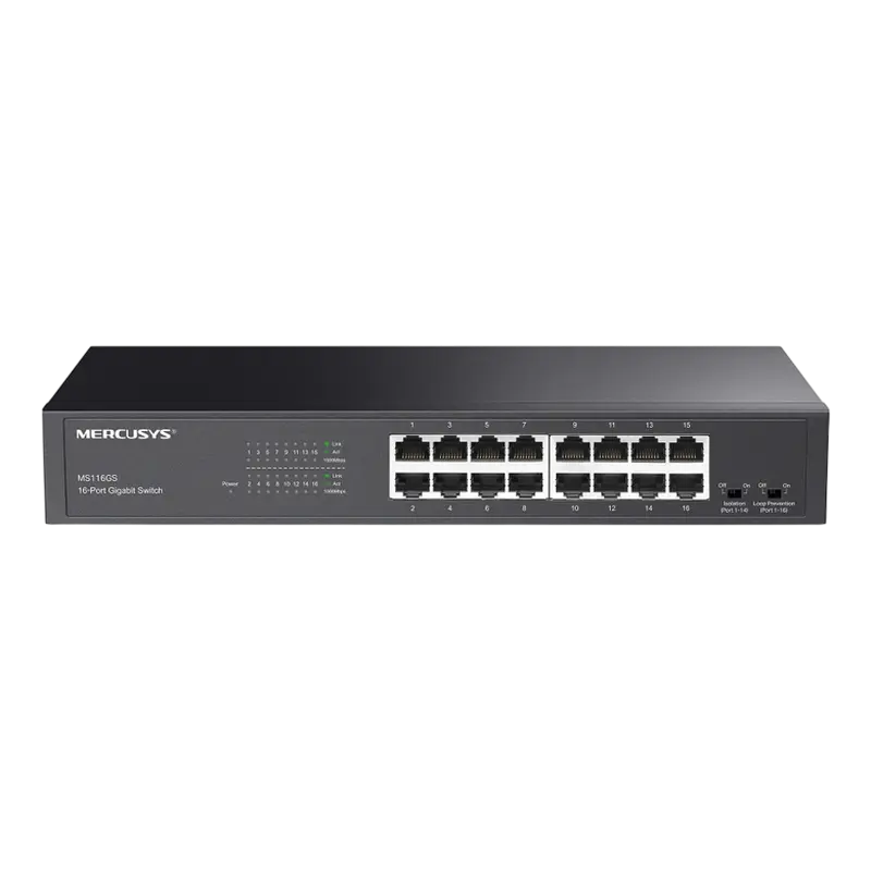 Cumpara  Rețea cu fir - Switch de rețea MERCUSYS MS116GS, 16x 10/100/..