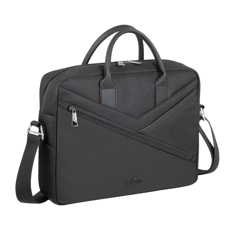 Geantă pentru Laptop Rivacase 8124, 15", Eco-Friendly rPET Poliester, Negru