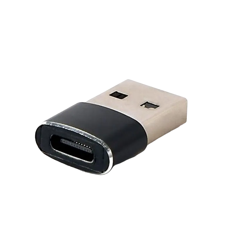 Adapter pentru cablu USB Cablexpert A-USB2-AMCF-02, USB Type-A (M)/USB Type-C (F), Negru