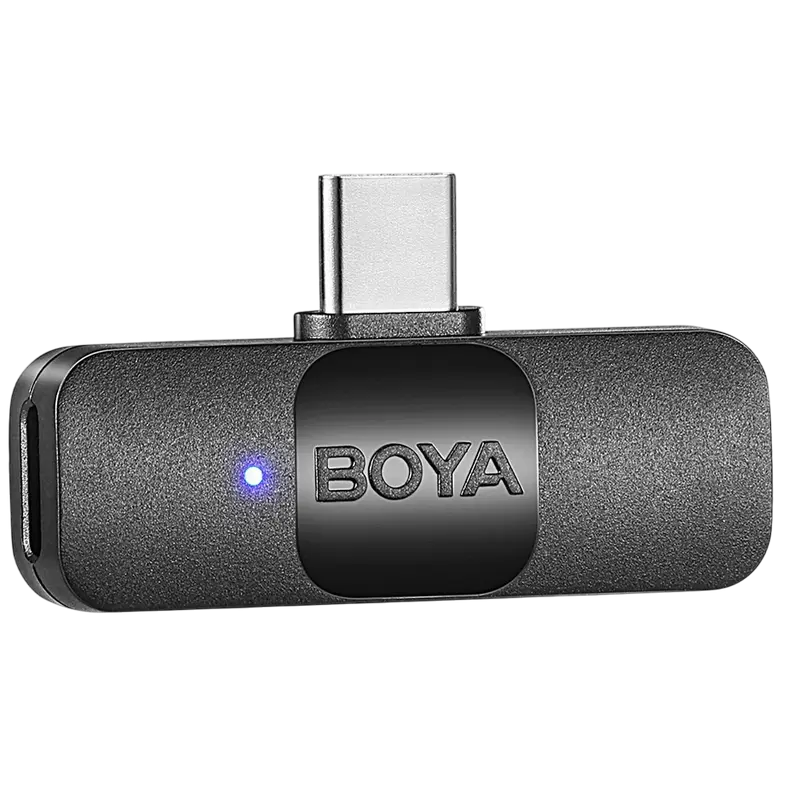 Microfon portabil pentru înregistrare vocală Boya BY-V10, Fără fir, Negru