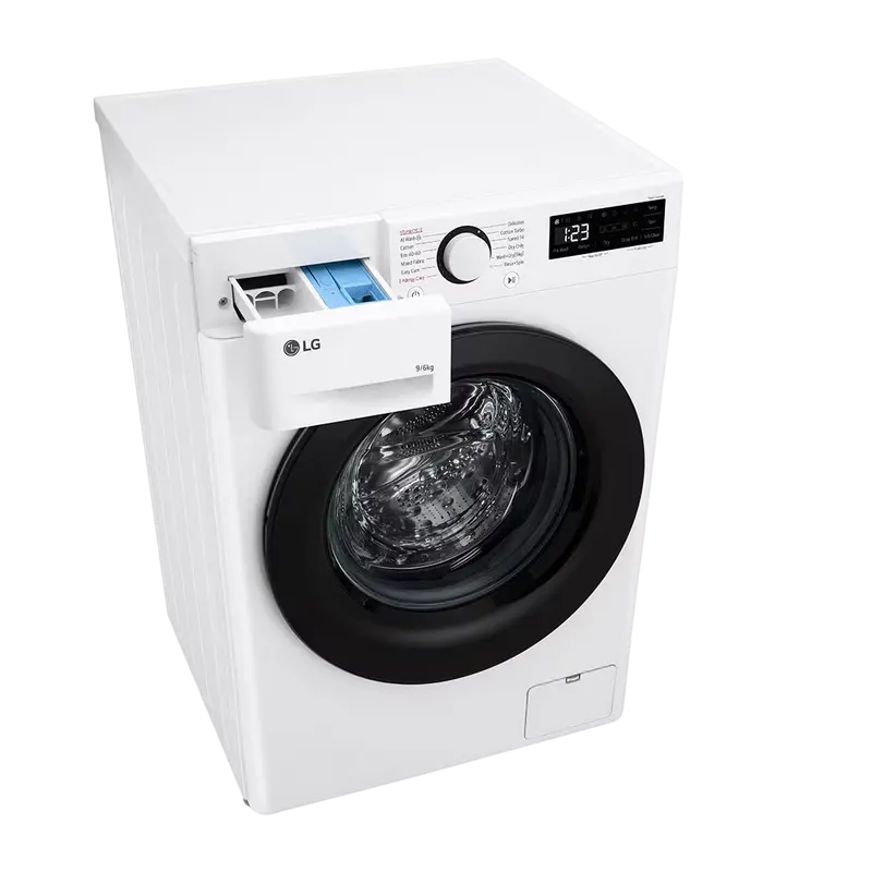 Mașină de spălat și uscat LG F4DR509SBW, 9kg, Alb