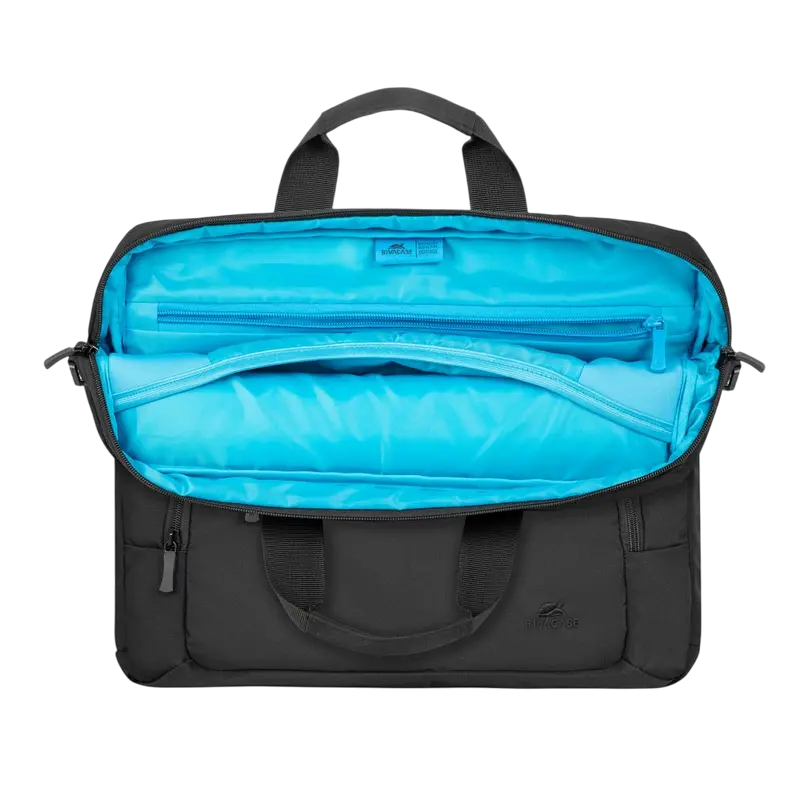 Geantă pentru laptop Rivacase 7521, 14", Eco-Friendly rPET Poliester, Negru