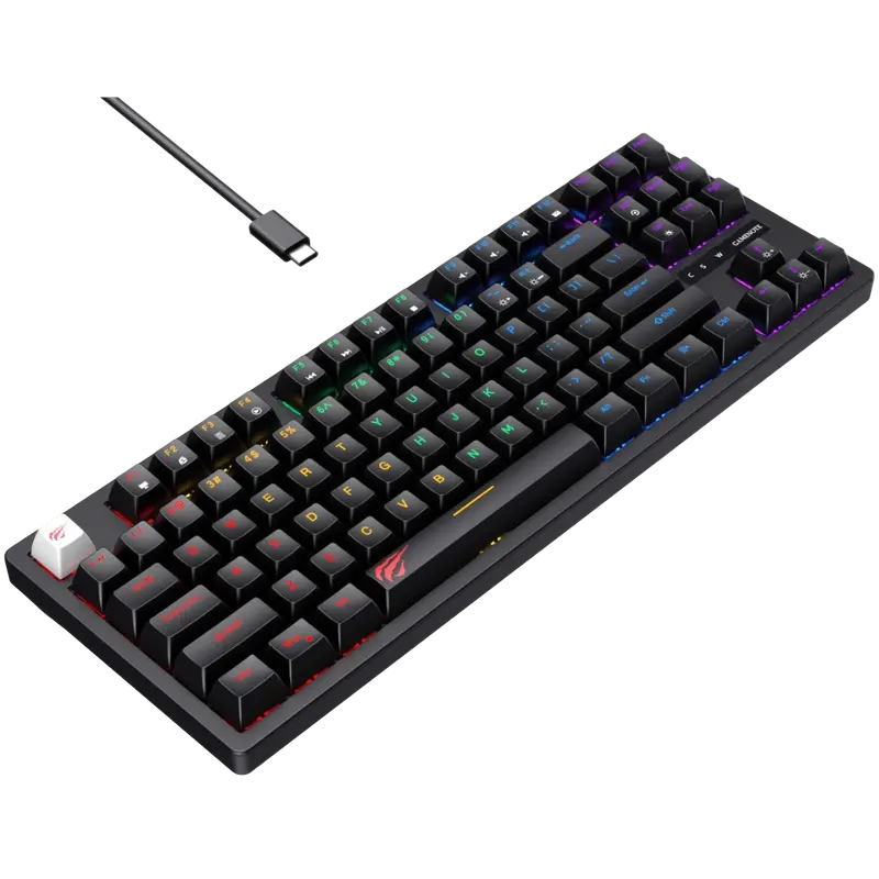 Клавиатура Havit KB892L, Проводное, Чёрный