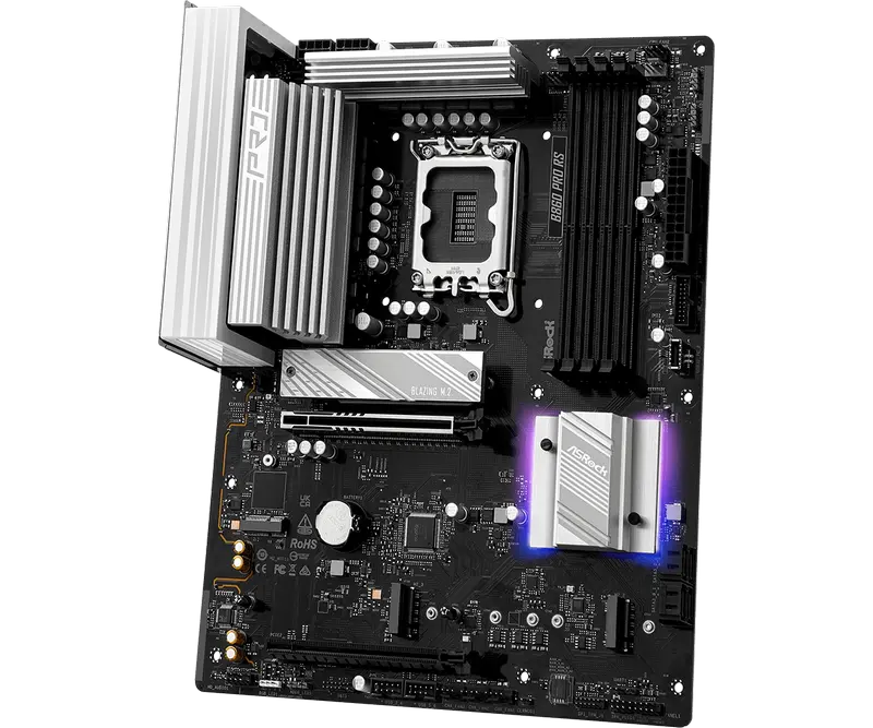 Placa de bază ASRock B860 Pro RS, LGA1851, Intel B860, ATX