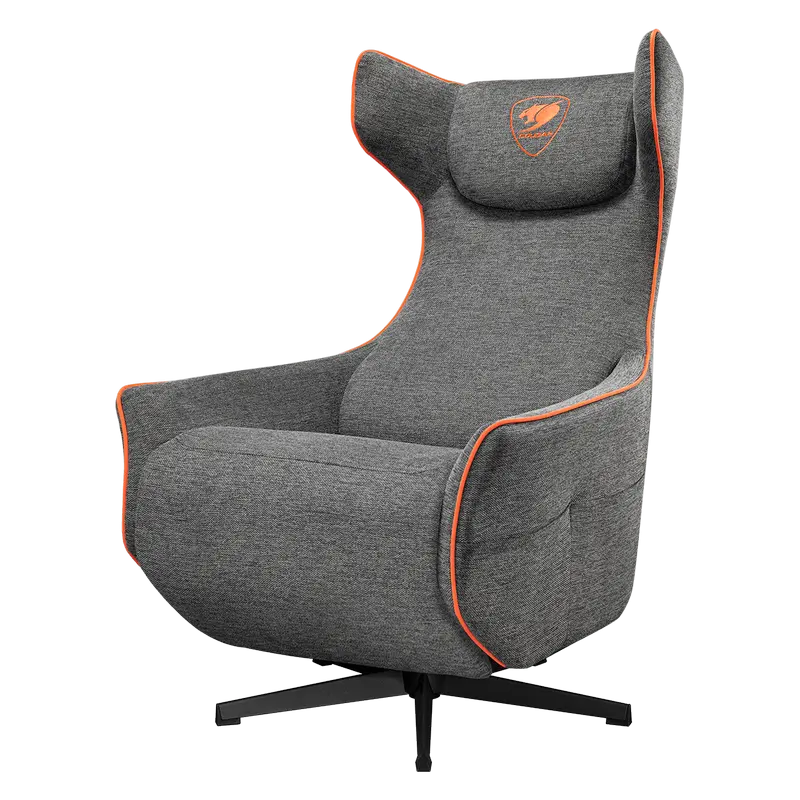 Scaun Gaming Cougar Magus, Imitație de in, Gri | Portocaliu