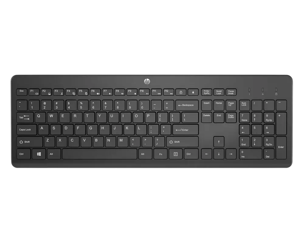 Клавиатура HP 230, Беспроводное, Чё..