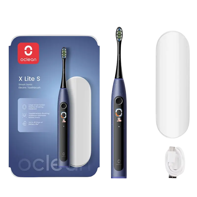 Periuță de dinți electrică Oclean X Lite Set, Albastru-închis