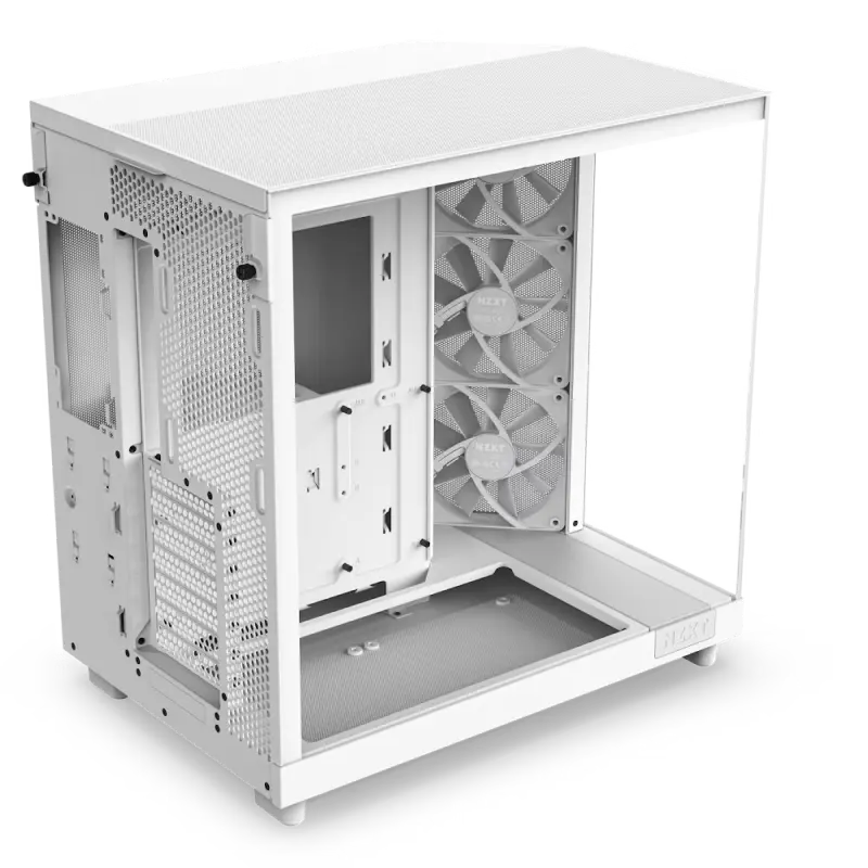 Компьютерный корпус NZXT H6 Flow, Midi-Tower, Без блока питания, Белый