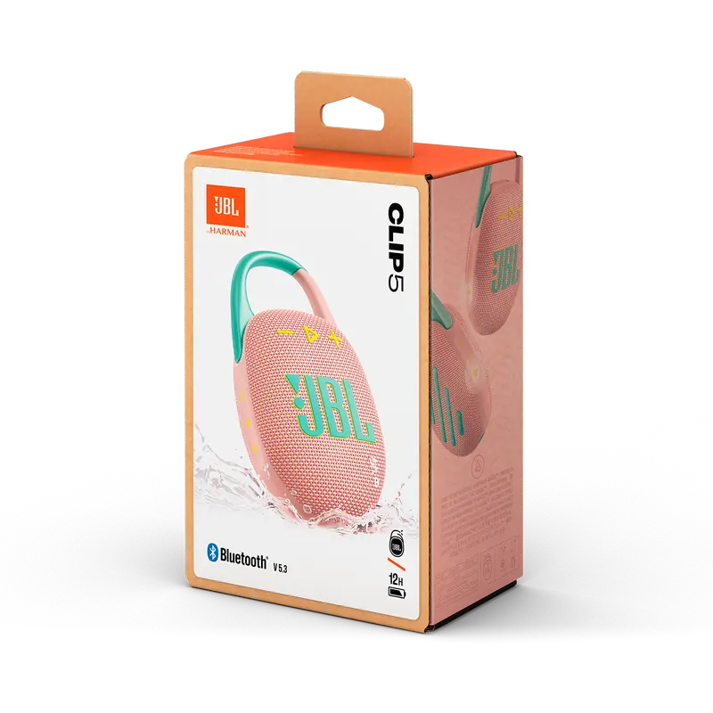 Boxă portabilă JBL Clip 5, Roz