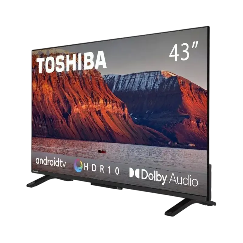 43" LED SMART Телевизор Toshiba 43LA2363DG, 1920x1080 FHD, Android TV, Чёрный