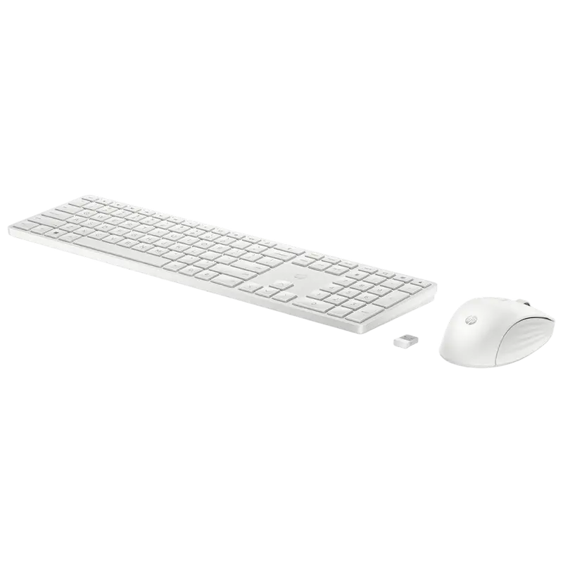 Клавиатура и мышь HP 650, Беспроводное, Белый