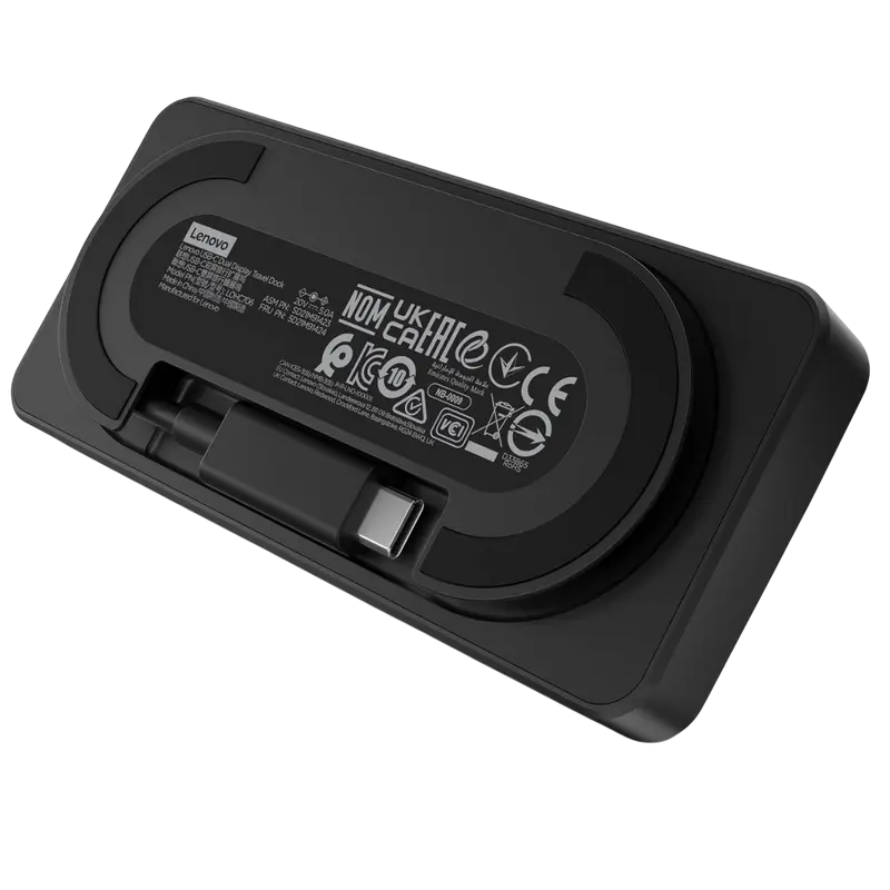 Stație Docking Lenovo USB-C Dual Display Travel Dock, Negru